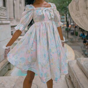 Selkie Shabby Chic Dress in Sweetcorn